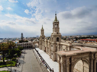 Kathedrale, Plaza de Armas, Blick von oben, Arequipa, Peru, Südamerika - RHPLF02482