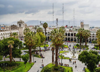 Plaza de Armas, Blick von oben, Arequipa, Peru, Südamerika - RHPLF02487