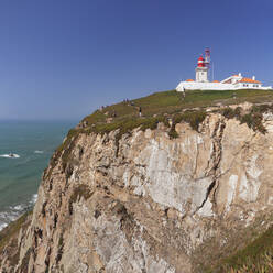 Lighthouse, Cabo da Roca, the westernmost point of Europe, Atlantic Ocean, Estremadura, Portugal, Europe - RHPLF02615