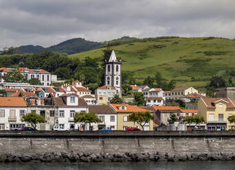 Skyline von Horta, Insel Faial, Azoren, Portugal, Atlantik, Europa - RHPLF02650