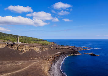 Leuchtturm von Capelinhos, Insel Faial, Azoren, Portugal, Atlantik, Europa - RHPLF02655