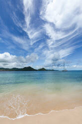 The beautiful clear water at Rodney Bay, St. Lucia, Windward Islands, West Indies Caribbean, Central America - RHPLF02834