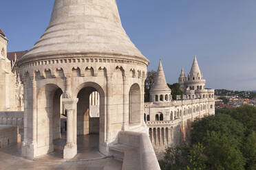 Fischerbastei, Budaer Burgberg, Budapest, Ungarn, Europa - RHPLF02886