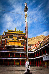 Hoftempel des Klosters Tashi Lhunpo, Shigatse, Tibet, China, Asien - RHPLF02932