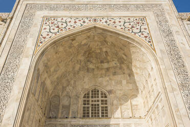 Pietra dura jali inlay, Taj Mahal, UNESCO-Weltkulturerbe, Agra, Uttar Pradesh, Indien, Asien - RHPLF02979
