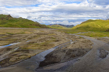 Fluss aus dem Kel-Suu-Gebirge, Kurumduk-Tal, Provinz Naryn, Kirgisistan, Zentralasien, Asien - RHPLF02990