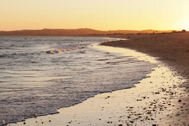 Praia de tres Irmaos beach at sunset, Atlantic Ocean, Alvor, Algarve, Portugal, Europe - RHPLF03010