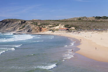 Praia da Amoreira Strand, Atlantischer Ozean, Aljezur, Costa Vicentina, Algarve, Portugal, Europa - RHPLF03020