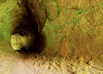 Vulkanischer Tunnel, Caldeira, Naturpark Graciosa, Insel Graciosa, Azoren, Portugal, Atlantik, Europa - RHPLF03092