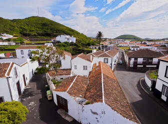 Santa Cruz, Blick von oben, Graciosa Insel, Azoren, Portugal, Atlantik, Europa - RHPLF03094