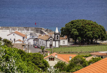 Praia, Blick von oben, Insel Graciosa, Azoren, Portugal, Atlantik, Europa - RHPLF03098
