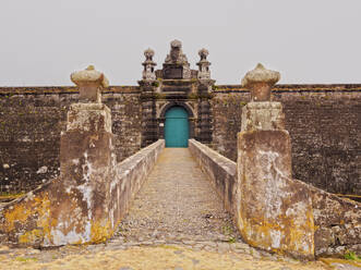 Burg von Sao Filipe (Sao Joao Baptista do Monte Brasil), UNESCO-Weltkulturerbe, Angra do Heroismo, Insel Terceira, Azoren, Portugal, Atlantik, Europa - RHPLF03144