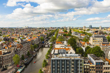 Ansicht des Prinsengracht-Kanals, Amsterdam, Niederlande, Europa - RHPLF03267