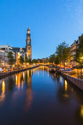 Prinsengracht-Kanal und Westerkerk, Amsterdam, Niederlande, Europa - RHPLF03271