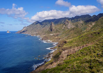 Küstenlandschaft bei Taganana, Parque Rural de Anaga, Insel Teneriffa, Kanarische Inseln, Spanien, Atlantik, Europa - RHPLF03331