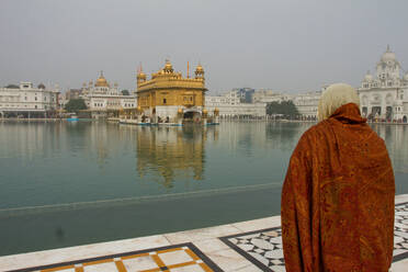 Sikh-Gläubiger des Goldenen Tempels, Amritsar, Punjab, Indien, Asien - RHPLF03376