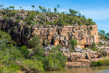 Zerklüftetes Gelände in der Katherine-Schlucht, Nitmiluk-Nationalpark, Nordterritorium, Australien, Pazifik - RHPLF03400