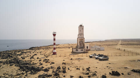 Leuchtturm in Namibe, Angola, lizenzfreies Stockfoto