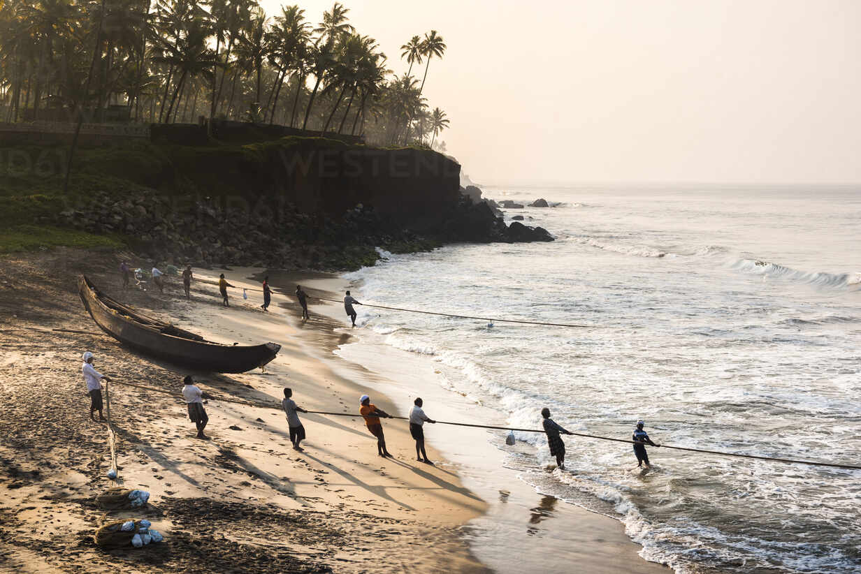 Tropical Coastline in India - Kappil Beach Stock Photo - Image of scenery,  serene: 69216822