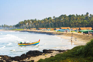 Fischerdorf Kappil Beach, Varkala, Kerala, Indien, Asien - RHPLF03572