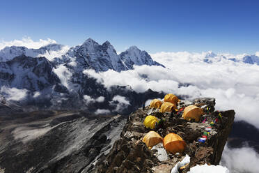 Lager 2 auf der Ama Dablam, Sagarmatha-Nationalpark, UNESCO-Weltkulturerbe, Khumbu-Tal, Nepal, Himalaya, Asien - RHPLF03827