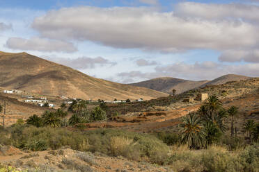 Barranco de las Penitas (Penitas-Schlucht) auf der vulkanischen Insel Fuerteventura, Kanarische Inseln, Spanien, Europa - RHPLF03921