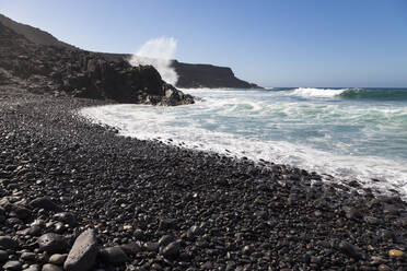 Playa Puertito de Los Molinos auf der Vulkaninsel Fuerteventura, Kanarische Inseln, Spanien, Atlantik, Europa - RHPLF03937