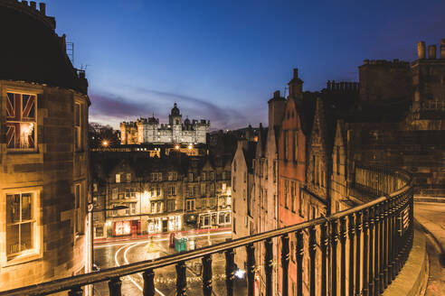 George Heriot's School at twillight, Edinburgh, Schottland, Vereinigtes Königreich, Europa - RHPLF04065