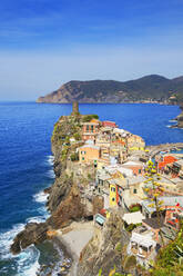 Das bunte Fischerdorf Vernazza, Cinque Terre, UNESCO-Weltkulturerbe, Ligurien, Italien, Europa - RHPLF04085