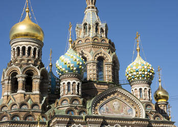 Kirche unseres Erlösers auf vergossenem Blut (Kirche der Auferstehung Christi), UNESCO-Weltkulturerbe, St. Petersburg, Russland, Europa - RHPLF04198