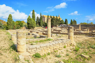 Römische Ruinen von Pollentia, Alcudia, Mallorca (Mallorca), Balearen, Spanien, Europa - RHPLF04225