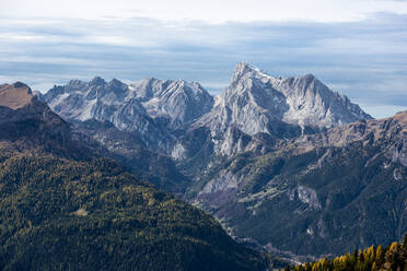 Marmolada in autumn, Dolomites, Veneto, Italy, Europe - RHPLF04339