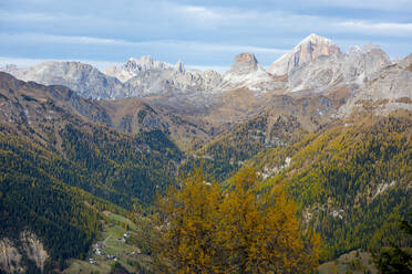 Giau Pass area in autumn, Dolomites, Veneto, Italy, Europe - RHPLF04340