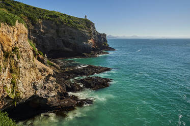 Klares Pazifikwasser am Harington Point auf der Otago-Halbinsel, Otago, Südinsel, Neuseeland, Pazifik - RHPLF04364