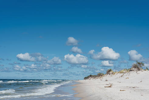 Beautiful beach at Poland against blue sky - MJF02409