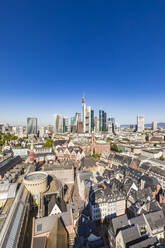 Die Schirn Kunsthalle und Gebäude gegen einen klaren blauen Himmel in Frankfurt, Deutschland - WDF05441