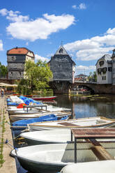 Boote auf dem Fluss in Bad Kreuznach, Deutschland - PUF01713