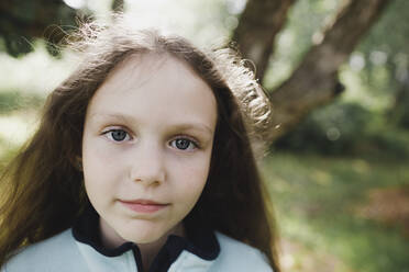 Portrait of a girl outdoors - KMKF01045