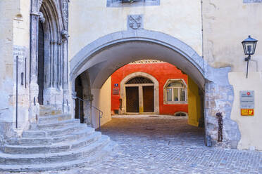 Altes Rathaus und Roter Herzfleck in Regensburg, Oberpfalz, Bayern, Deutschland - SIEF08916