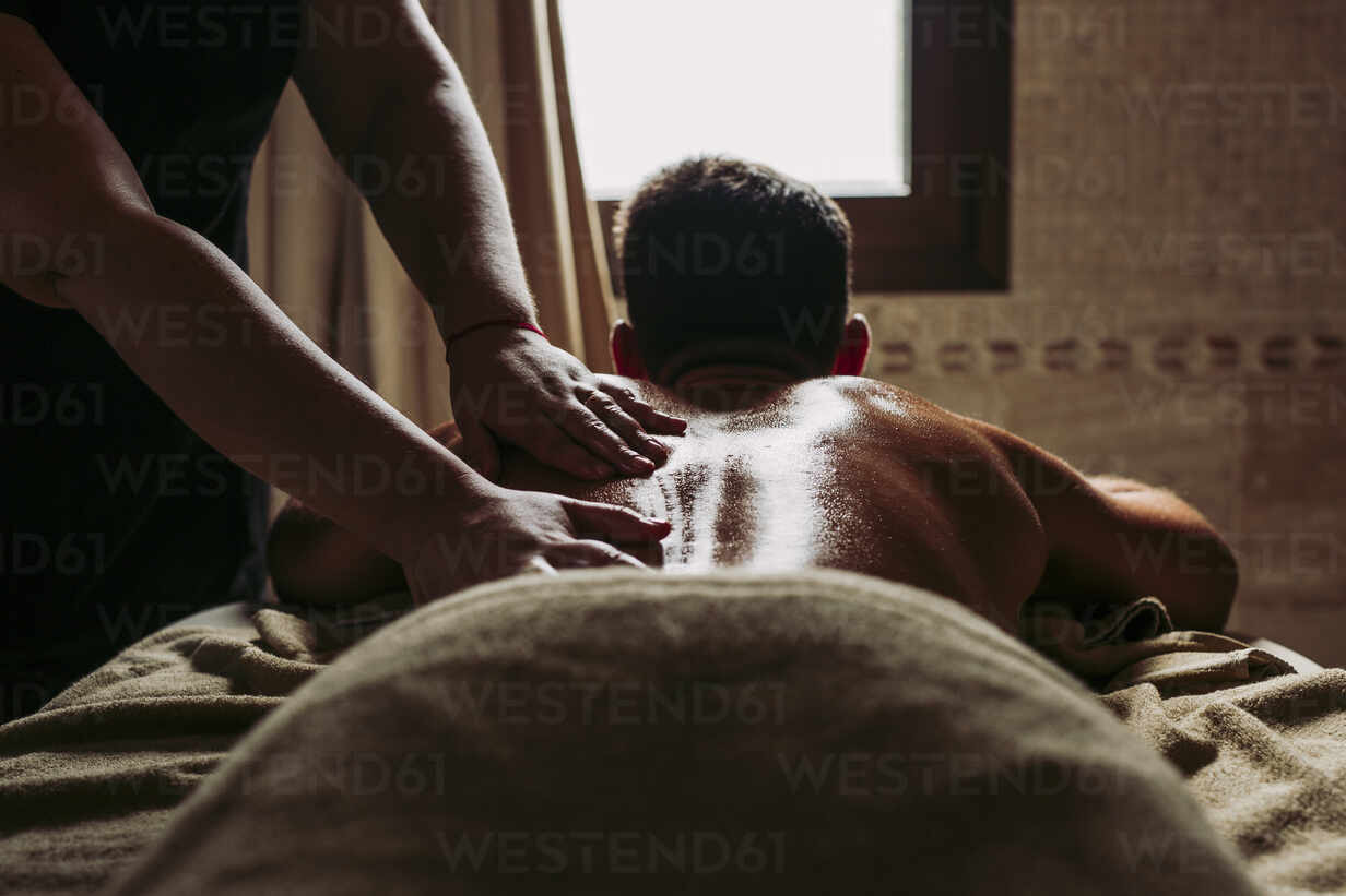 Masseur Doing Spa Back Massage For Men Picture And HD Photos