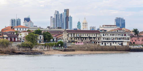 Historische und moderne Stadtsilhouette, Panama-Stadt, Panama, Mittelamerika - RHPLF04619