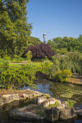 Regent's Park, BT Tower in der Ferne, London, England, Vereinigtes Königreich, Europa - RHPLF04767