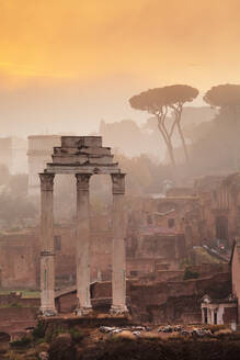 Roman Forum (Foro Romano) at sunrise, UNESCO World Heritage Site, Rome, Lazio, Italy, Europe - RHPLF04813