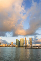 Skyscrapers seen from Watson Island, Miami, Florida, United States of America, North America - RHPLF04996