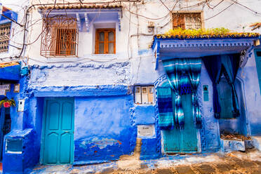 Blaue Stadt Chefchaouen, Marokko, Nordafrika, Afrika - RHPLF05037