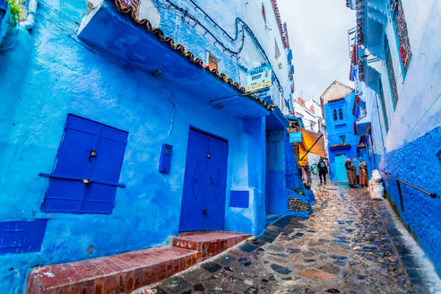 Blaue Stadt Chefchaouen, Marokko, Nordafrika, Afrika - RHPLF05040