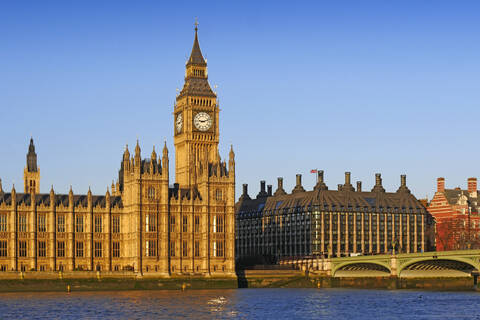 Big Ben, Houses of Parliament, UNESCO-Weltkulturerbe, London, England, Vereinigtes Königreich, Europa, lizenzfreies Stockfoto