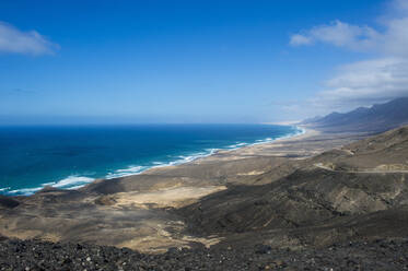 Abgelegener Strand von Cofete, Fuerteventura, Kanarische Inseln, Spanien, Atlantik, Europa - RHPLF05378