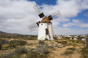 Windmühle auf Fuerteventura, Kanarische Inseln, Spanien, Atlantik, Europa - RHPLF05388