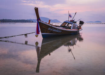 Long-tail boat on Rawai Beach, Phuket, Thailand, Southeast Asia, Asia - RHPLF05426